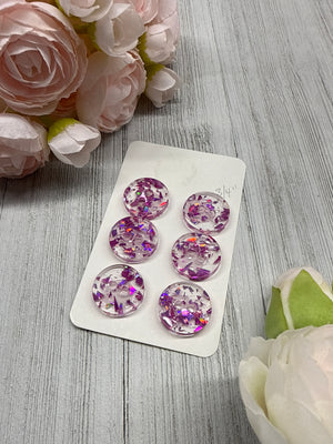 Clear Purple Sparkle