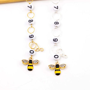 Gold Sparkle Bee Silver Chain