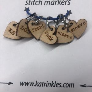 Instructions stitch markers
